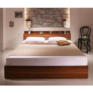 クイーンベッド マットレス付き スタンダードポケットコイル 収納付きベッド