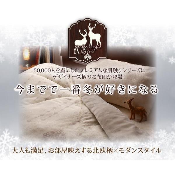 ふわふわボックスシーツ(敷パッド一体型) おしゃれ ダブル 吸湿発熱わた入り 冬用・暖かい 北欧モダンスタイル ベッドカバー |  | 01