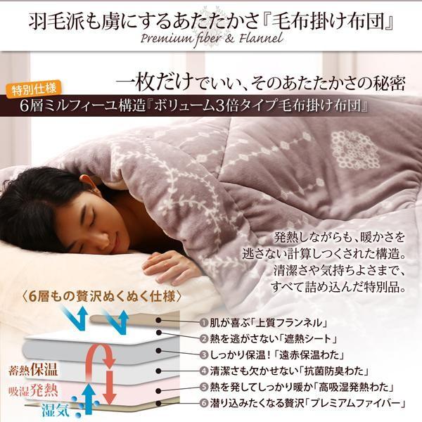 ふわふわボックスシーツ(敷パッド一体型) おしゃれ ダブル 吸湿発熱わた入り 冬用・暖かい 北欧モダンスタイル ベッドカバー |  | 05