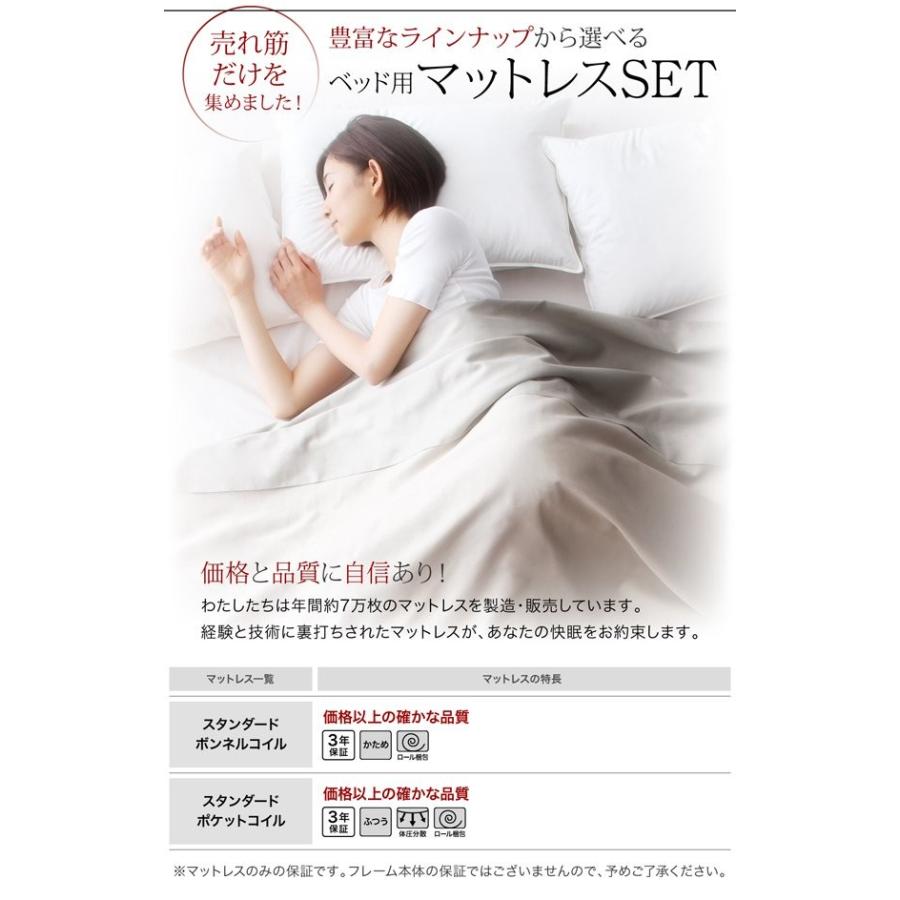 (タイムセール中) セミダブルベッド マットレス付き スタンダードボンネルコイル 引き出し収納なし 収納付きベッド |  | 14