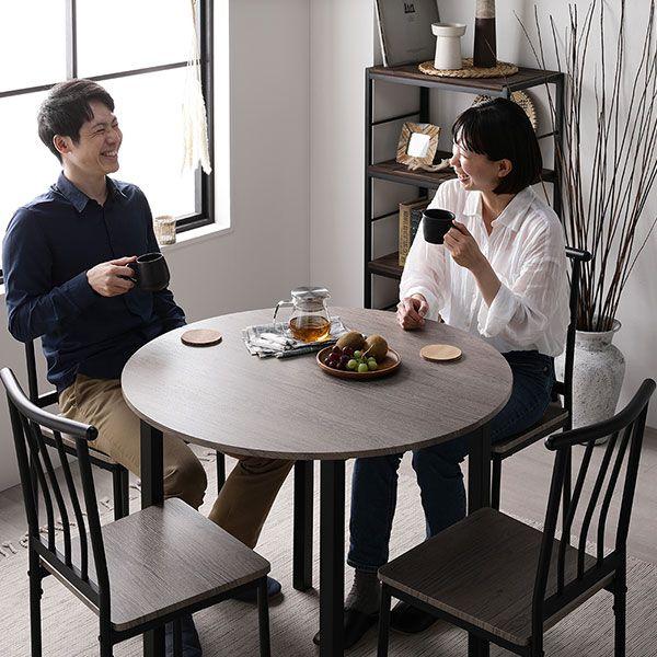 (タイムセール中) ダイニングテーブル 円形 丸型 幅90cm 4人掛け 丸テーブル |  | 14