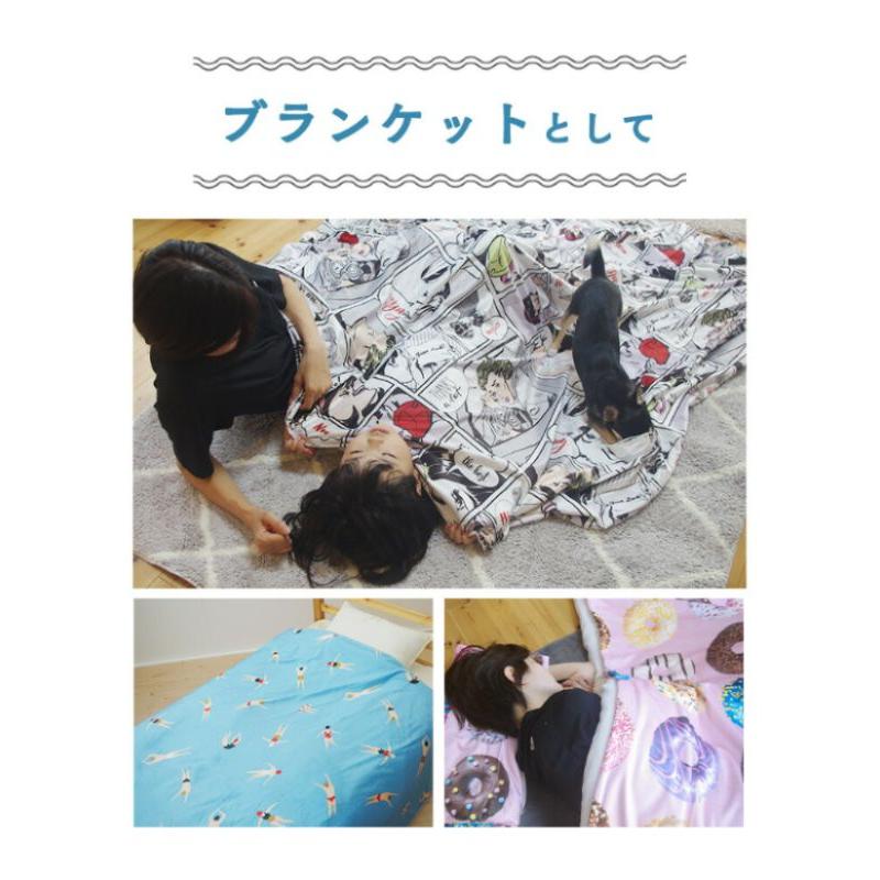 こたつ上掛け 洗える 約190×240cm 長方形 かわいい アメコミ柄 ドーナツ柄 |  | 12