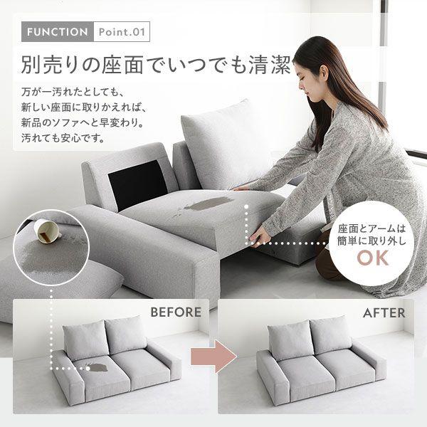 ローソファー シンプル 1人掛け 幅74cm |  | 15