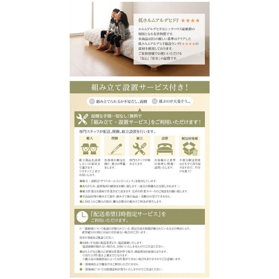 脚付きマットレス 分割型ポケットコイル 通常丈セミダブル 脚30cm |  | 09