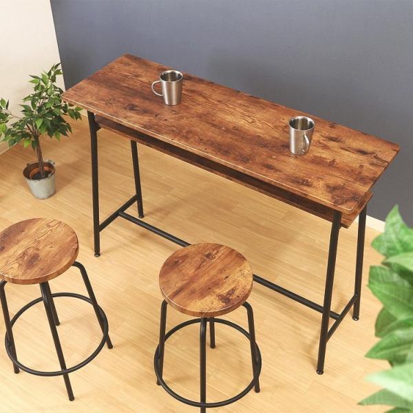 SALE) カウンターテーブル おしゃれ 西海岸 幅120×奥行40×高さ87cm  