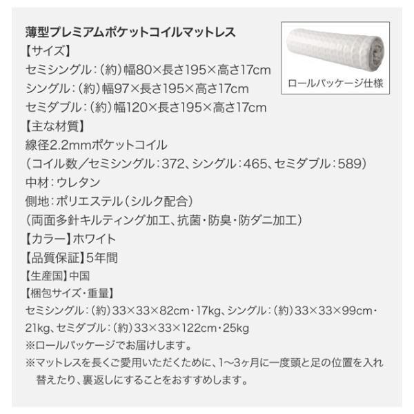 安心の正規品は (SALE) 組立設置付 シングルベッド マットレス付き 薄型プレミアムポケットコイル 横開き/深さレギュラー 大容量収納 跳ね上げ式ベッド