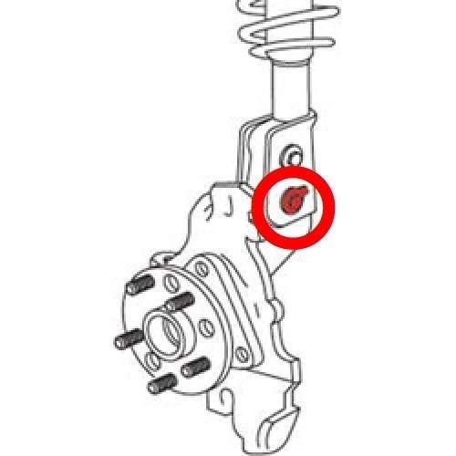 エルグランド TNE52 QR25DE/VQ35DE フロント用 キャンバーボルト M14 調整幅 1.75° アルマイト 2本セット ネジ強度12.9 偏心ボルト｜doubleaxel｜04