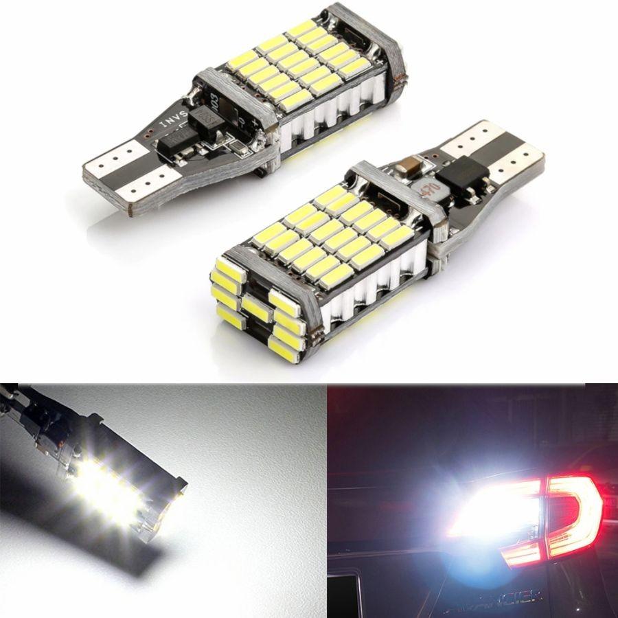 メルセデス・ベンツ Mクラス W166 2012/06〜2015/10 T15 T16 兼用 外車用 キャンセラー内蔵 LED バックランプ 1280lm 4014チップ 6500k ホワイト 2本セット｜doubleaxel