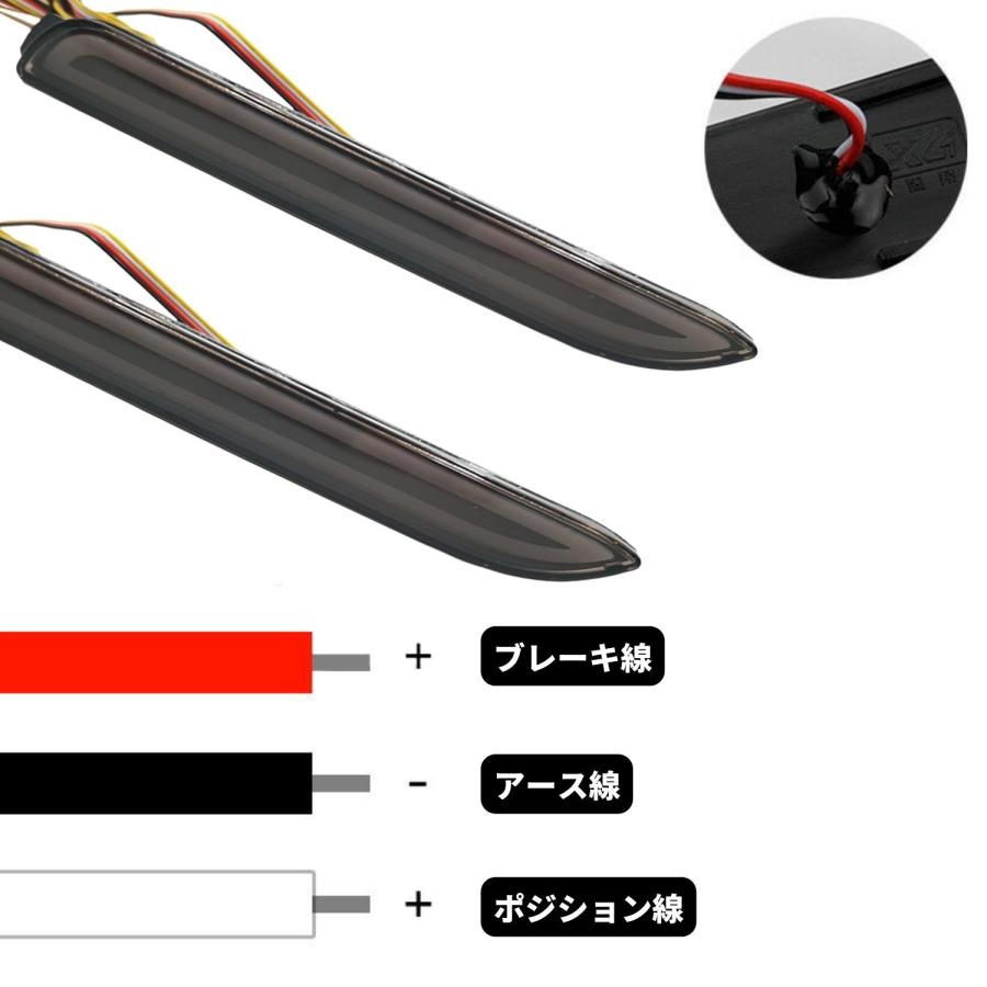 LEDリフレクター スモークレンズ ダイハツ ムーブカスタム LA150S