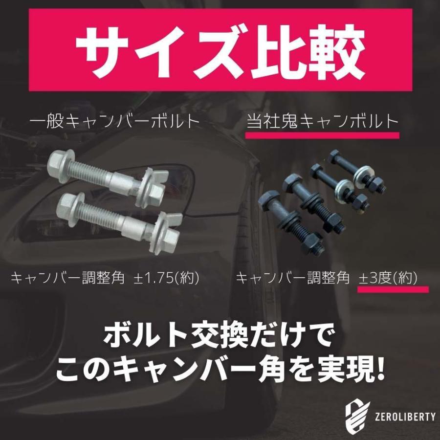 スイフトスポーツ ZC31S 2WD フロント用 キャンバーボルト 鬼