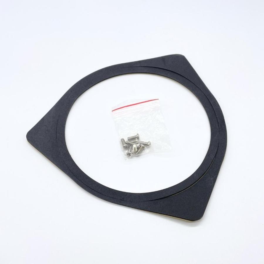 アルミ製 インナーバッフル 6.5インチ用 2枚セット 背面テーパー加工