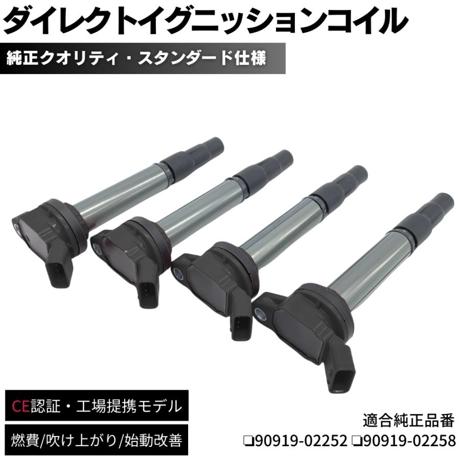 保証付 イグニッションコイル 4本セット 純正同等設計 30系 プリウス