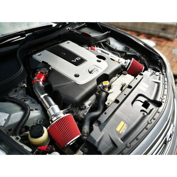 Z34 フェアレディZ 社外 エアクリーナー レッド パワー エア