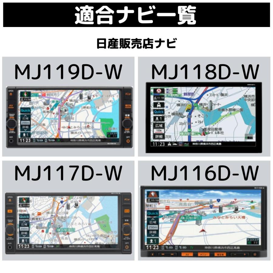 アラウンドビューモニター ナビ 出力 映像 MJ116D-W MJ117D-W MJ118D-W