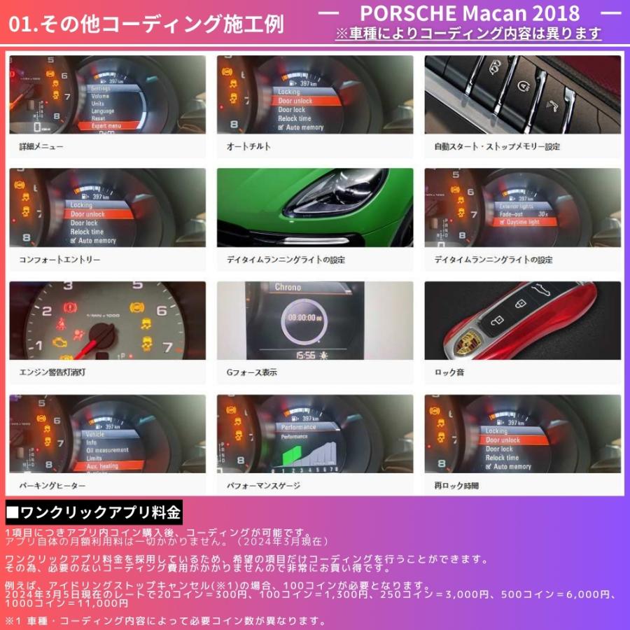 PORSCHE（ポルシェ）MotorSure OBD2 コーディングアダプタ で簡単 デイ