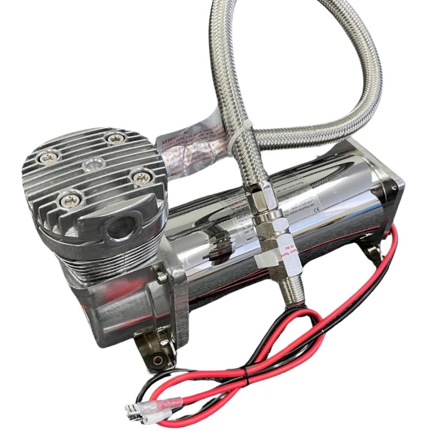 480タイプ エアサス コンプレッサー 200Psi 3/8NPT シルバー