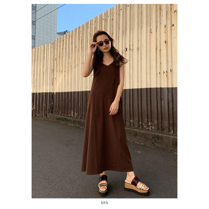 Sale ムルーア Murua 春夏 通販 アシメロングベルトワンピース レディース ワンピース キャミワンピース ノースリーブ ロング丈 フレア コットン バッグ ワンピースのダブルハート 通販 Yahoo ショッピング