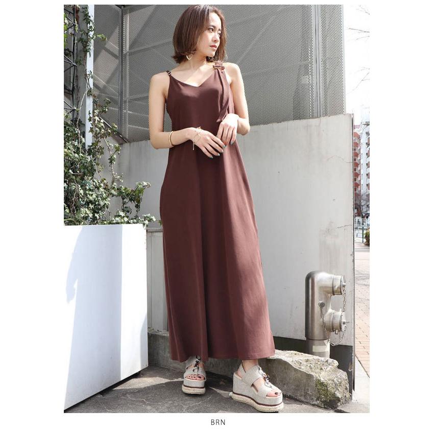 Sale ムルーア Murua 春夏 通販 アシメロングベルトワンピース レディース ワンピース キャミワンピース ノースリーブ ロング丈 フレア コットン バッグ ワンピースのダブルハート 通販 Yahoo ショッピング