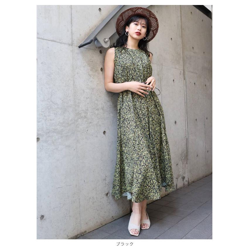 Sale ムルーア Murua 春夏 通販 リトルフラワーワンピース レディース ワンピース ロング丈 マキシ丈 ノースリーブ キャミワンピース 小花柄 花柄 バッグ ワンピースのダブルハート 通販 Yahoo ショッピング