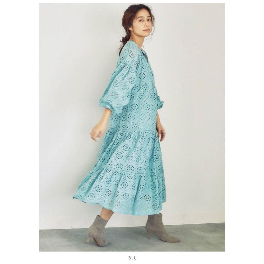 アングリッド Ungrid 通販 カットワークレースワンピース レディース