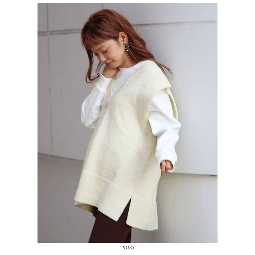 アングリッド Ungrid 通販 ルーズvネックニットベスト レディース トップス ニット ベスト ニットベスト Vネック ゆったり オーバーサイズ 大きめ バッグ ワンピースのダブルハート 通販 Yahoo ショッピング
