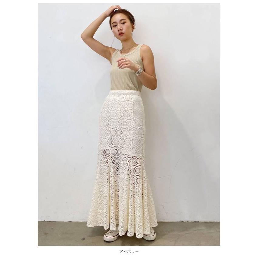 アングリッド Ungrid 通販 マーメイドレースマキシスカート レディース スカート マキシ丈 ロング丈 マーメイド レース コットン 総レース ハイウエスト バッグ ワンピースのダブルハート 通販 Yahoo ショッピング