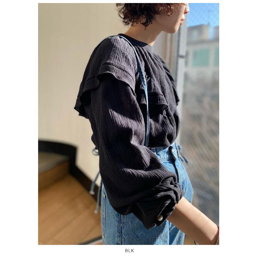 アングリッド Ungrid 21春夏 通販 4月下旬 5月中旬予約 コットンフリルボリュームブラウス レディース トップス ブラウス シャツ フリル 綿 カジュアル 長袖 バッグ ワンピースのダブルハート 通販 Yahoo ショッピング