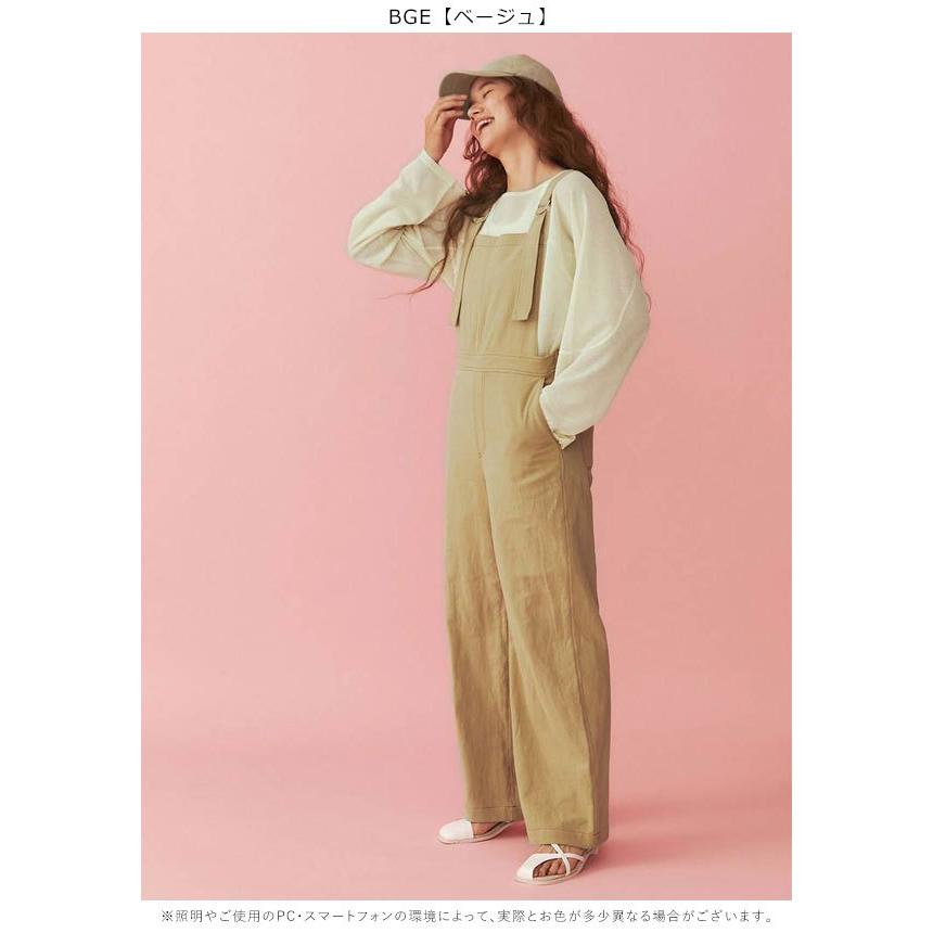 Sale アングリッド Ungrid バイカラーステッチサロペット レディース サロペット オールインワン つなぎ ロング丈 フルレングス シンプル Select Shop Double Heart 通販 Yahoo ショッピング