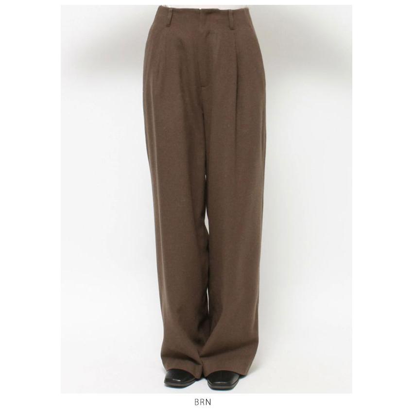 Ungrid（アングリッド） SALE60%OFF ウール混ルーズタックパンツ