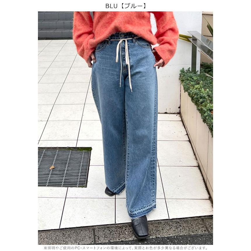 SALE アングリッド ungrid 23winter ウエストデザインルーズデニム