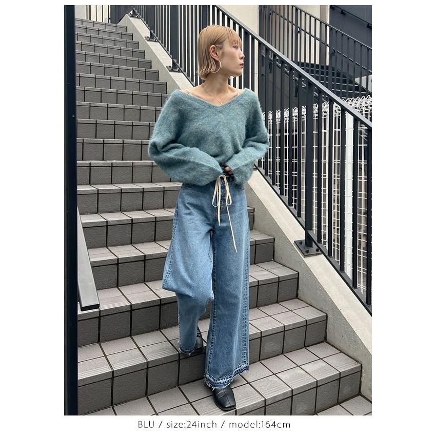 SALE アングリッド ungrid 23winter ウエストデザインルーズデニム