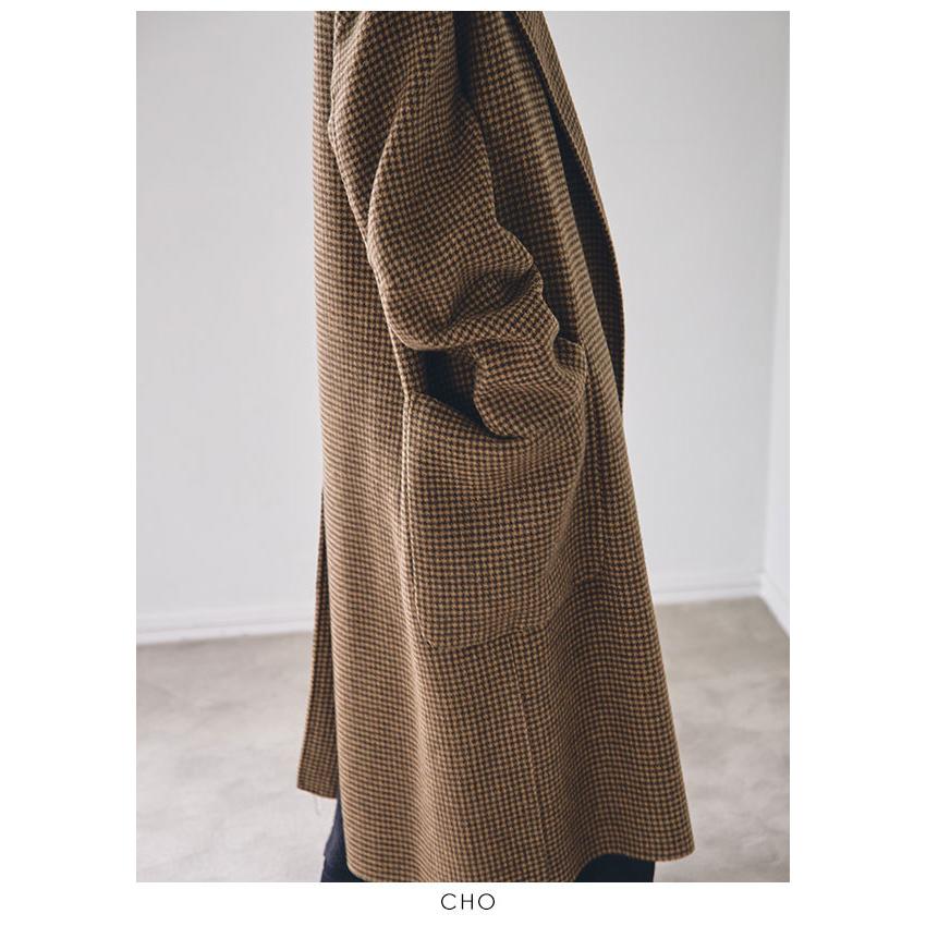 トゥデイフル コート 11月 12月中旬予約 Over Check Coat オーバーチェックコート レディース アウター チェック柄 ロング丈 ウールコート Select Shop Double Heart 通販 Yahoo ショッピング