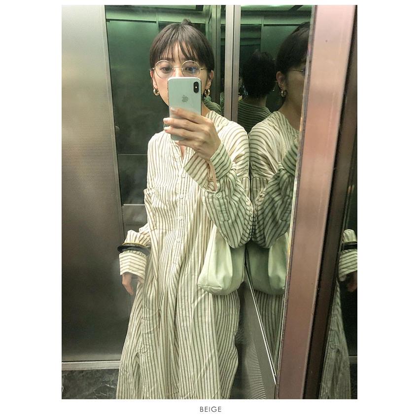 Todayful トゥデイフル 19秋冬 Stripe Shirts Dress ストライプシャツドレス レディース ワンピース ドレス シャツワンピ ストライプ 柄 スリット 長袖 バッグ ワンピースのダブルハート 通販 Yahoo ショッピング