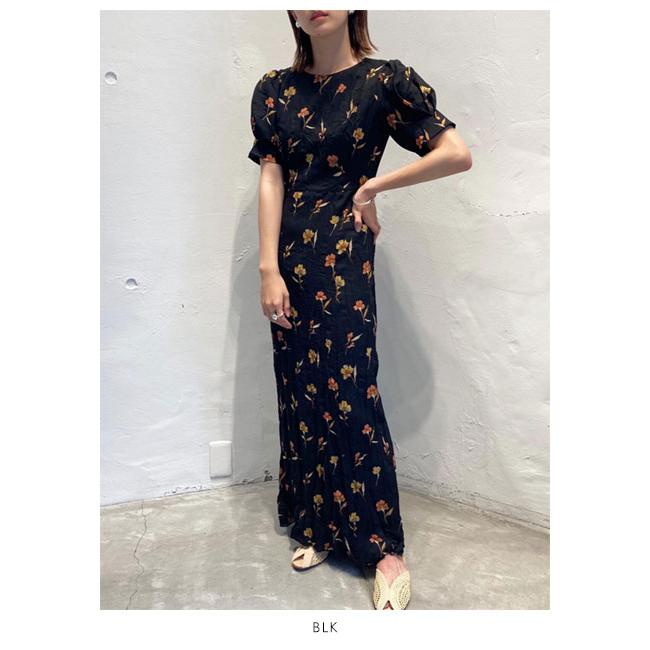 Todayful トゥデイフル 春夏 Georgette Flower Dress ジョーゼットフラワードレス レディース ワンピース 半袖 5分袖 ミディアム丈 花柄 背中開き バッグ ワンピースのダブルハート 通販 Yahoo ショッピング