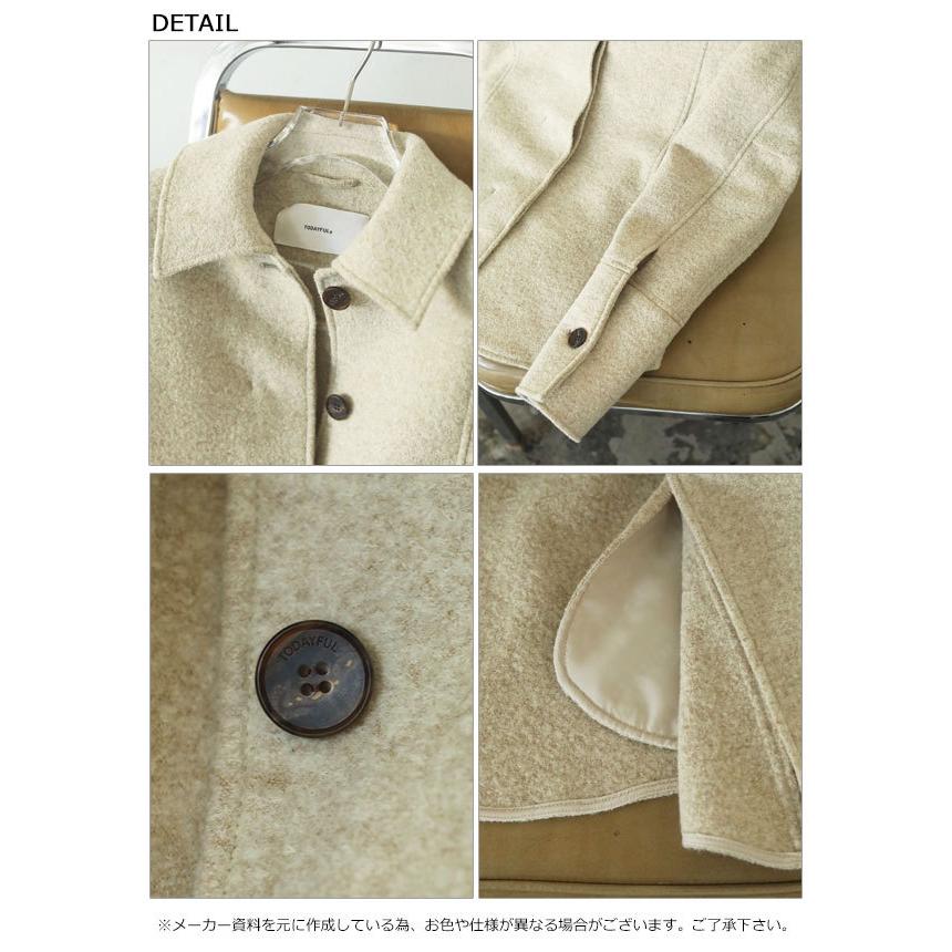 Sale トゥデイフル アウター 秋冬 Wool Shirts Jacket ウールシャツジャケット レディース ジャケット ウール アウター 羽織り 前開き シャツ 長袖 1107 バッグ ワンピースのダブルハート 通販 Yahoo ショッピング