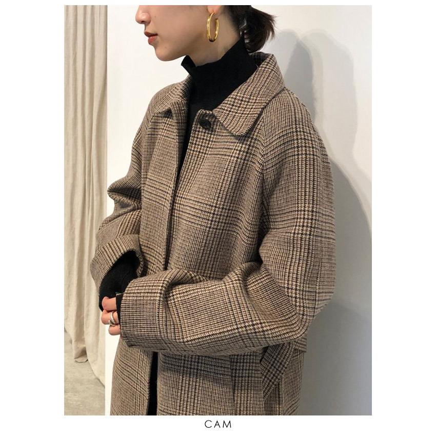 人気商品！！ トゥデイフル ステンカラーチェックコート - 通販