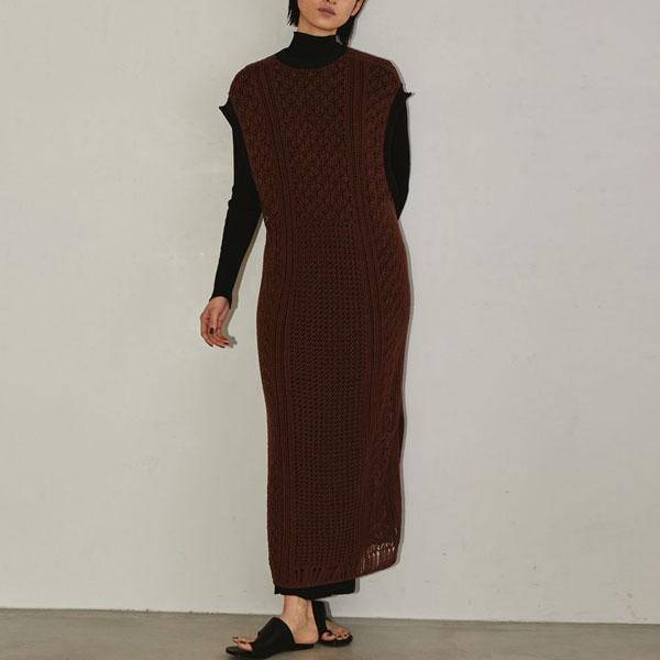 Todayful 22prefall受注会 トゥデイフル Pattern Lace Knitdress パターンレースネットドレス レディース ワンピース ロング丈 透け感 シアー Select Shop Double Heart 通販 Yahoo ショッピング