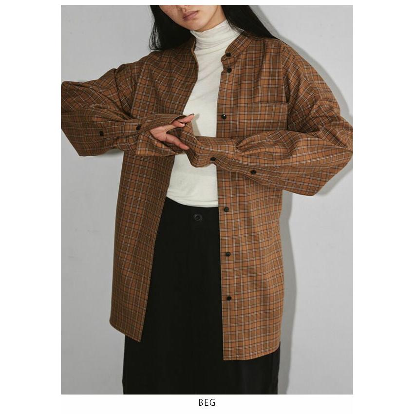 トップス COTTON CHECK SHIRT / BROWN CHEC size1 SHIRT – SC WEB STORE
