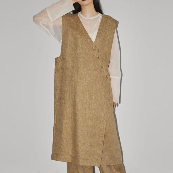 即納】 TODAYFUL トゥデイフル Asymmetry Linen Vest 12310103 