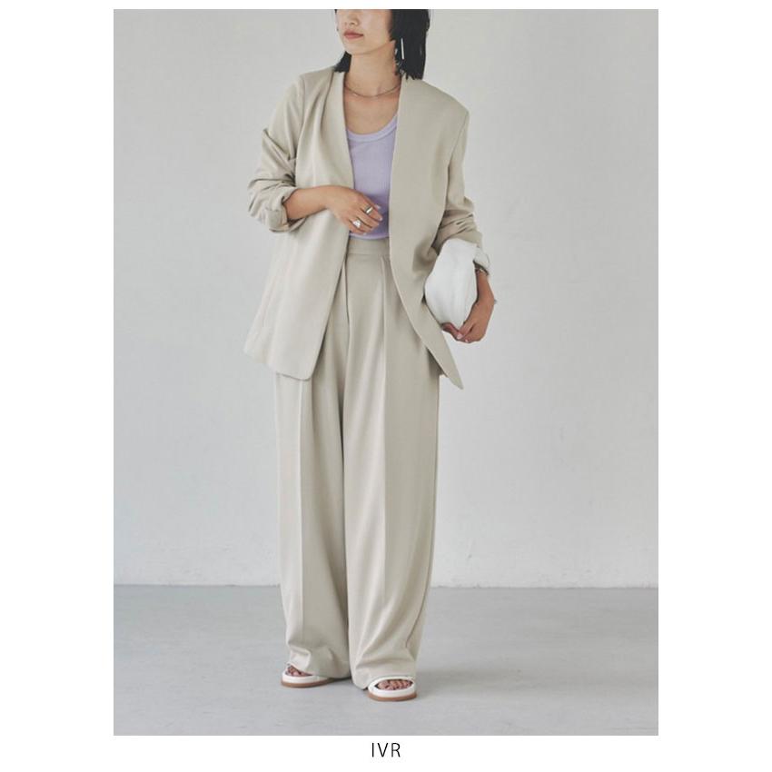 トゥデイフル TODAYFUL 2024 prefallコレクション Collarless Twill JK 