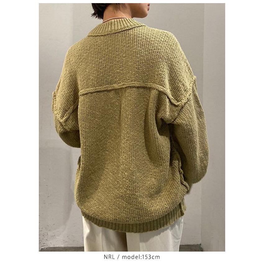 TODAYFUL】Cottonlinen Over Knit（要お問い合わせ） | PuKu｜長袖 