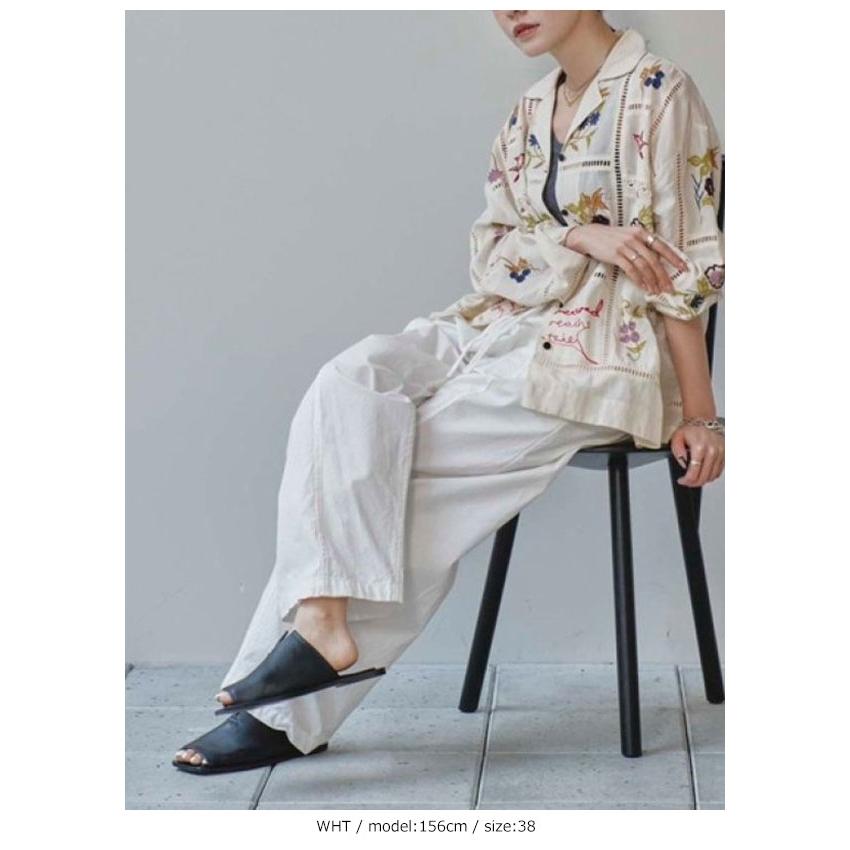 todayful コットンギャザーパンツ