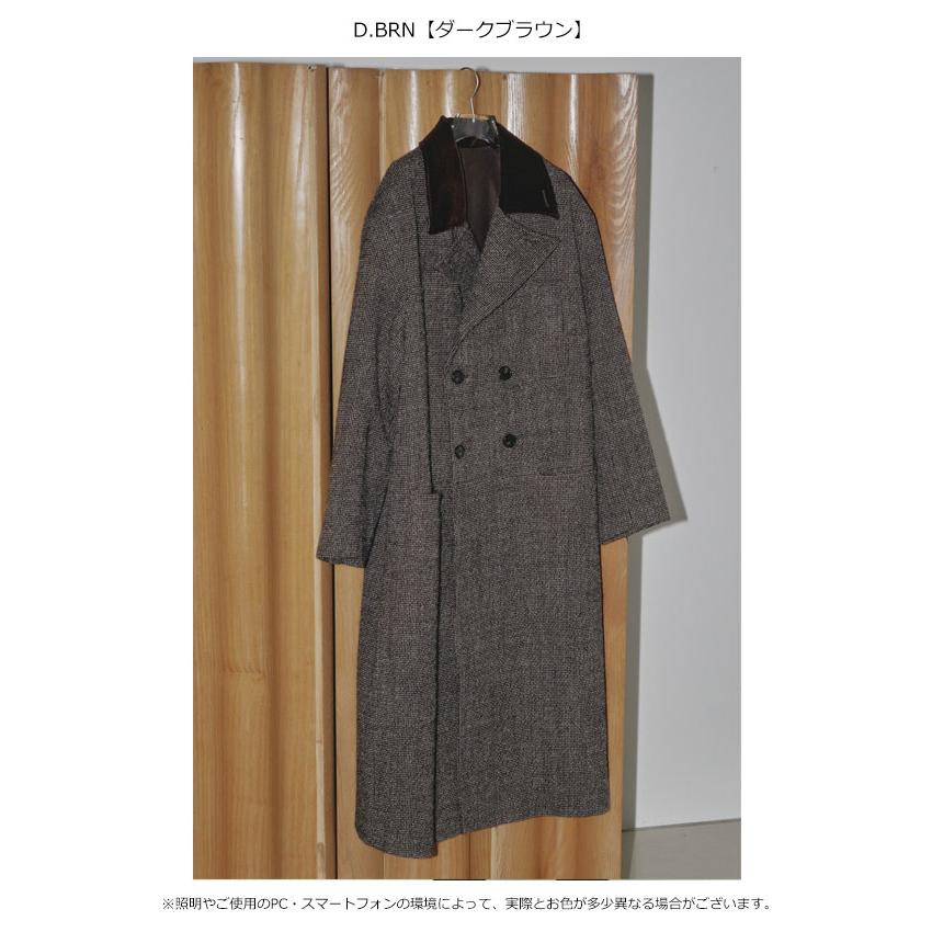 TODAYFUL 2023winter トゥデイフル Doublecollar Tweed Coat ダブルカラーツイードコート アウター 長袖 ロング丈 12320011｜doubleheart｜02