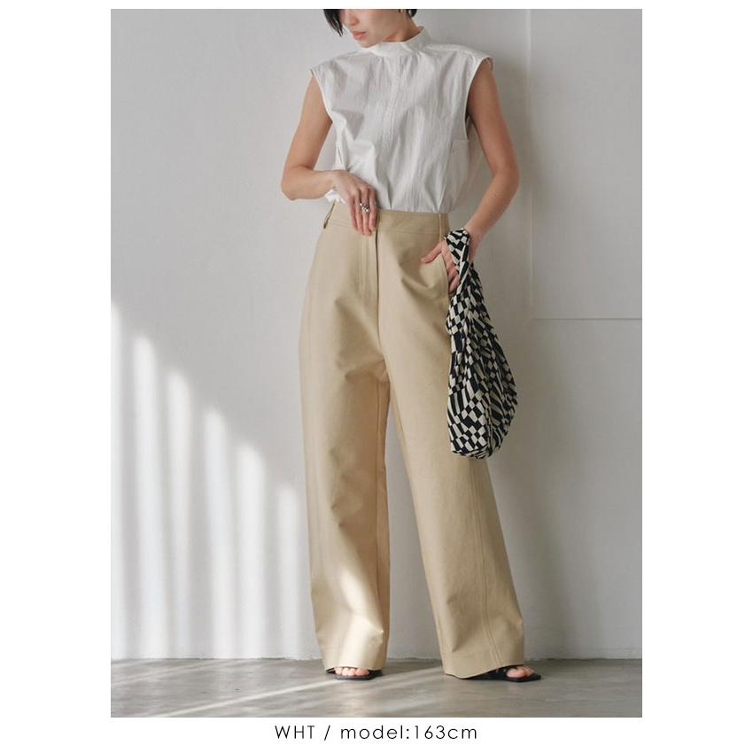即納】 TODAYFUL トゥデイフル Standcollar Sleeveless Shirts 