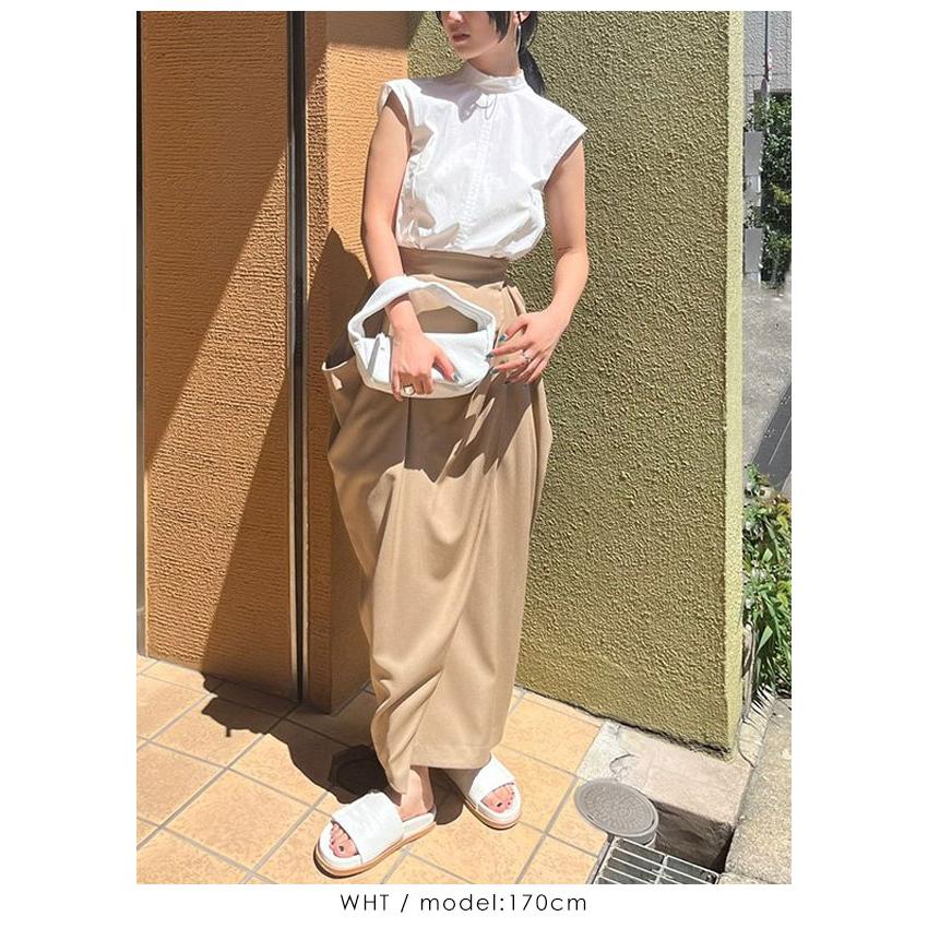 即納】 TODAYFUL トゥデイフル Standcollar Sleeveless Shirts 