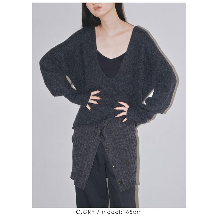 即納】 TODAYFUL トゥデイフル Uneck Cashmere Knit 12320504 