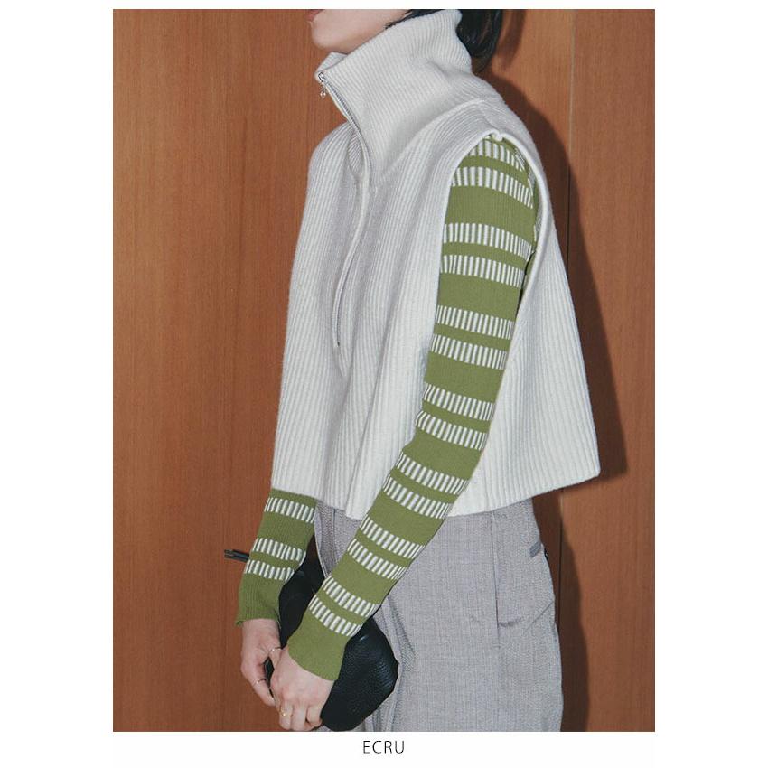 TODAYFUL 【即納】 トゥデイフル Halfzip Knit Vest 12320509