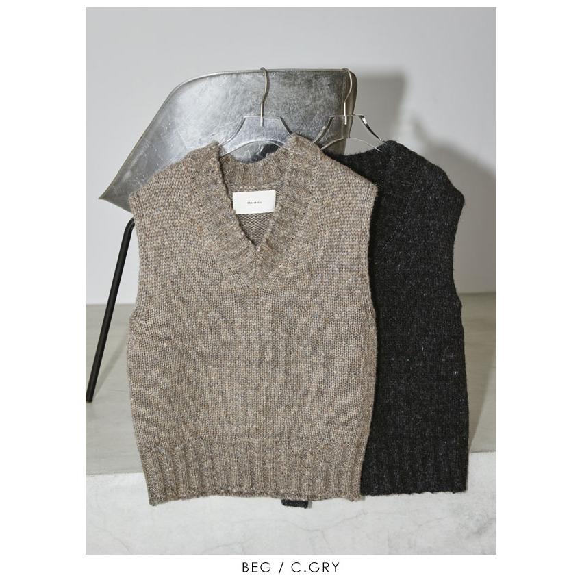 即納】 TODAYFUL トゥデイフル Mottle Yarn Knit Vest 12320516 