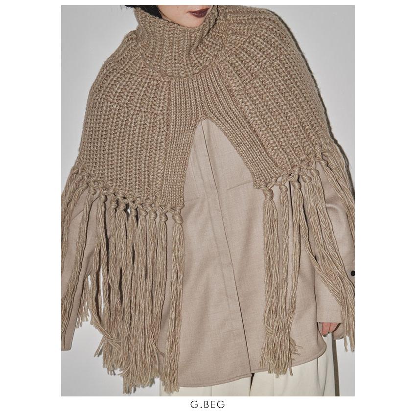 TODAYFUL 【即納】 トゥデイフル Fringe Knit Cape 12320528 : select