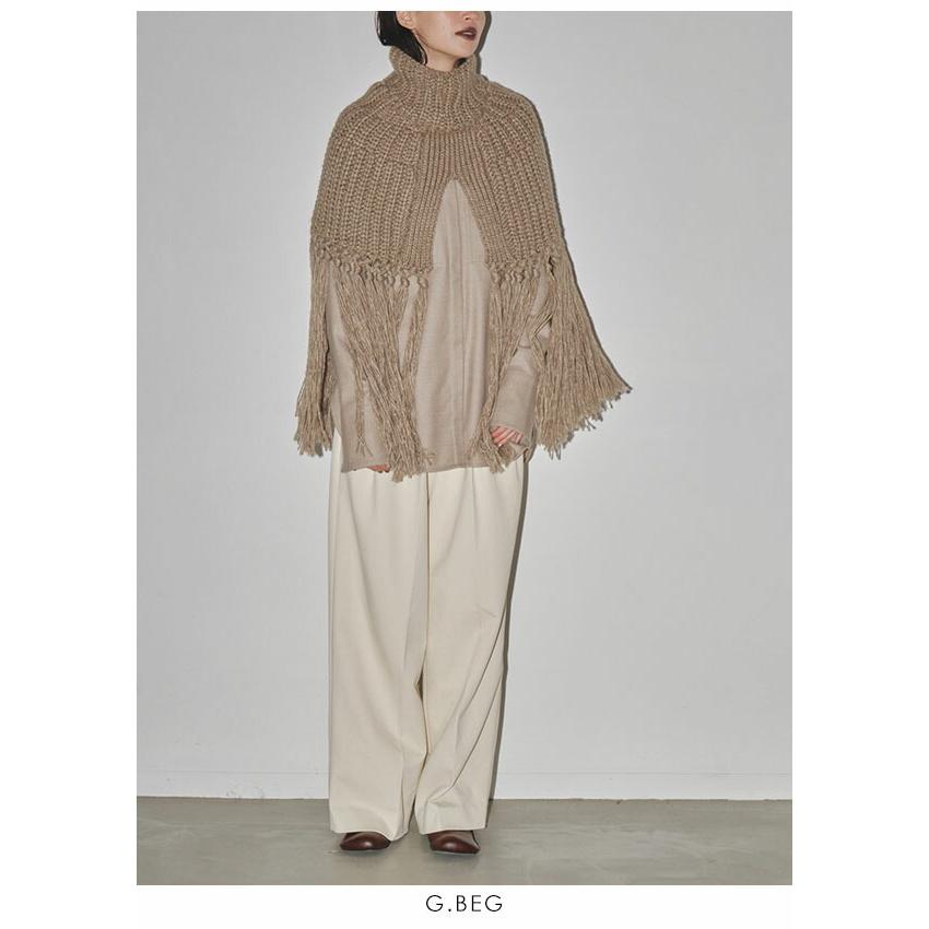 TODAYFUL 【即納】 トゥデイフル Fringe Knit Cape 12320528 : select